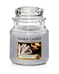 Yankee Candle Crackling Wood Fire Medium Jar